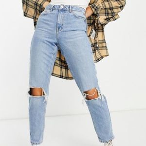 Topshop Light Blue High Rise Jeans